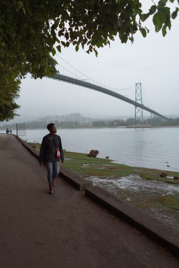Portrait of woman in Vancouver photographed using Sony A7 and Sony FE 28mm F2 lens.