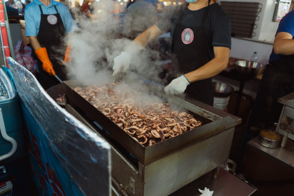 Photo of food being prepared using the Sony FE 28mm f2.