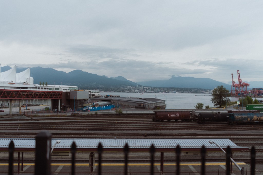 Outdoor travel photo showing buildings and sky in Vancouver using Sony A7.