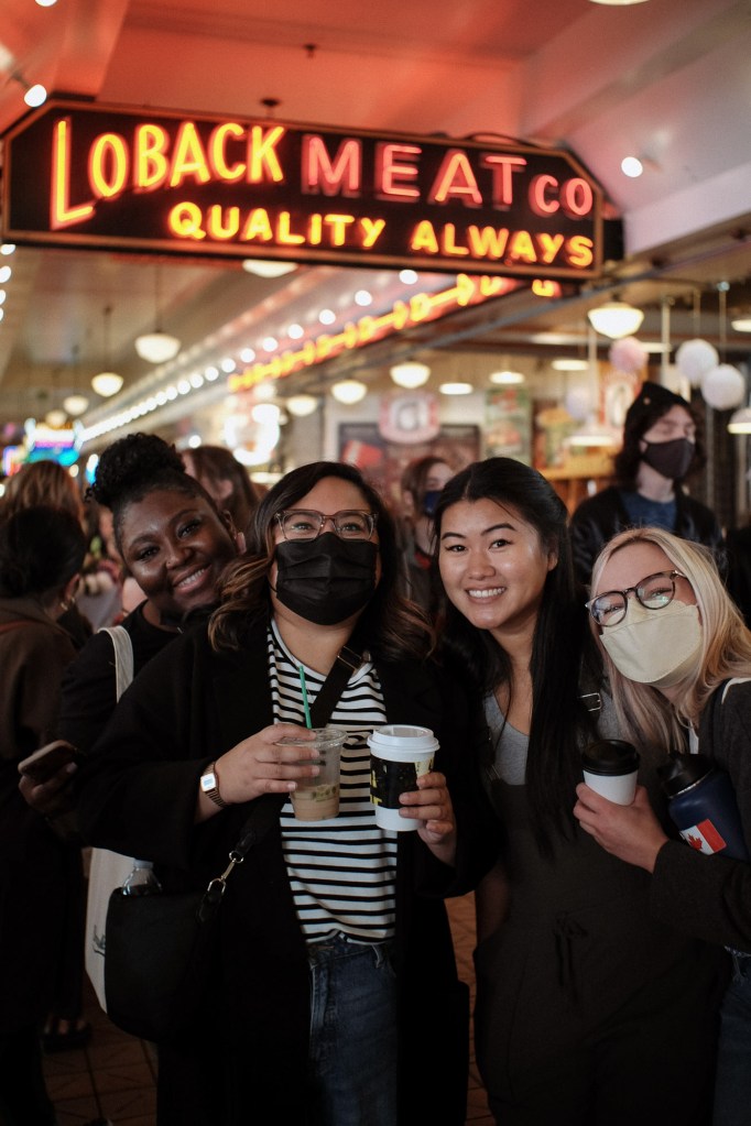 Portrait at Pike Place Market captured with Fuji X-E2 and Meike 25mm f1.8 manual lens.