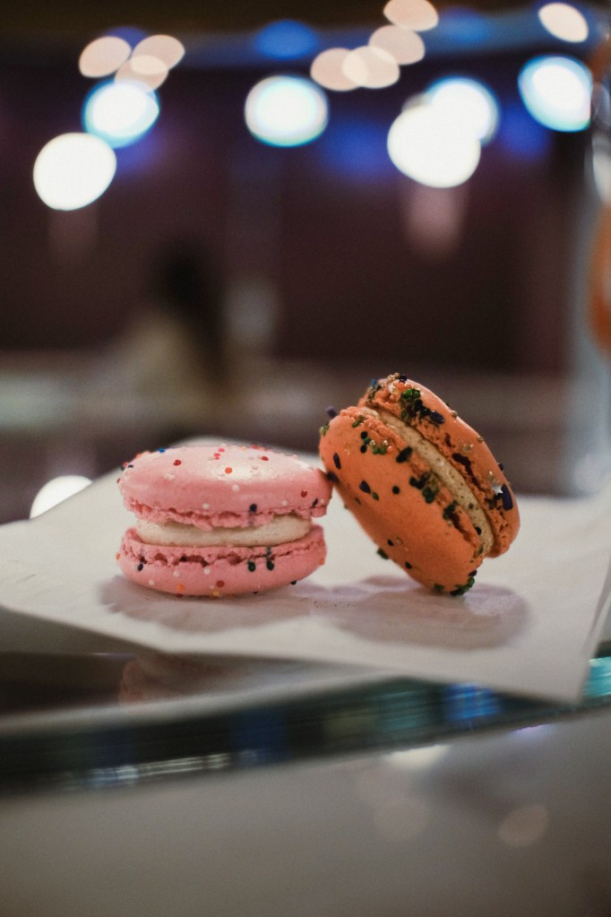 Colorful assortment of macarons photographed with the Fujifilm X-E2 and Meike 25mm f1.8 lens.