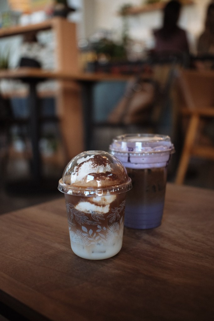Vietnamese-inspired coffee drink from Coffeeholic House in Seattle photographed with the Fujifilm X-E2.
